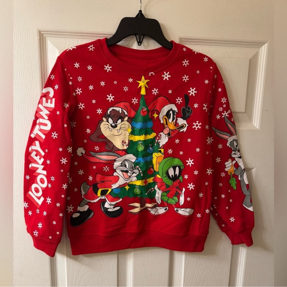 Kids Christmas sweater with light.Size:L